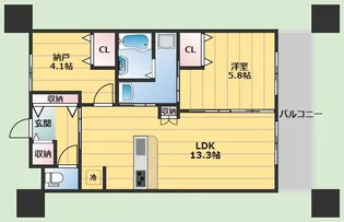 グローコートⅦ【1階】の間取り