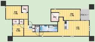メゾン スプランドゥール【2階】の間取り