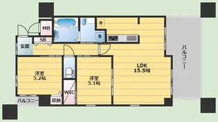 スプランディッド池田呉服町【3階】の間取り
