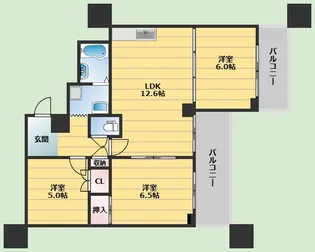 グランドール千里【3階】の間取り
