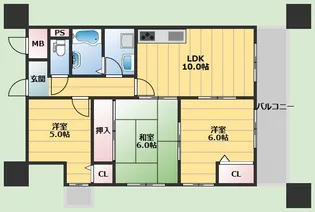 メゾン宮山【2階】の間取り