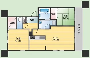 Luna Soleil渋谷【2階】の間取り
