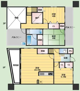 アダージョ北垣内の間取り