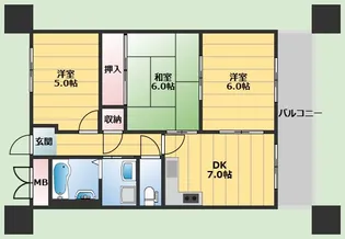 3DKの間取り画像
