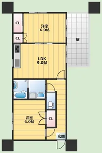 メゾン スガ【1階】の間取り
