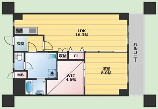 内田ロイヤルハイツ【9階】の間取り