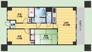 RONA HYATT【3階】の間取り