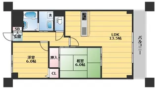 山ノ上エミネンス【4階】の間取り