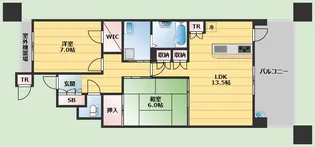 ディーグラフォート千里中央【17階】の間取り