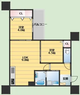 REGALO吹田【2階】の間取り