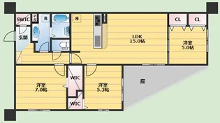 SAKURA NINETY【1階】の間取り