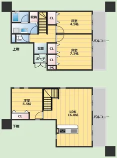 南山コーポ【603号室】の間取り