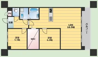 セントラルコート 2号館【7階】の間取り