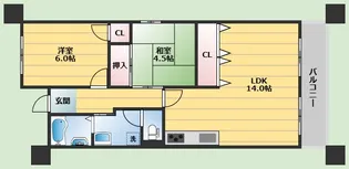 グランドール中桜塚【2階】の間取り