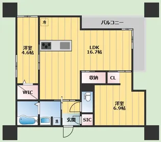 Armojour Soir【2階】の間取り