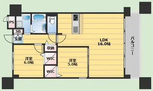 Welina江坂【5階】の間取り