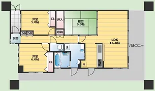 ローレルコート北緑丘【4階】の間取り