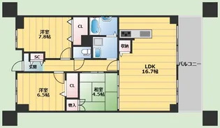 ロフティ少路【2階】の間取り