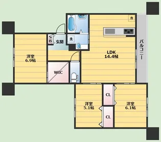 セレナ710【2階】の間取り