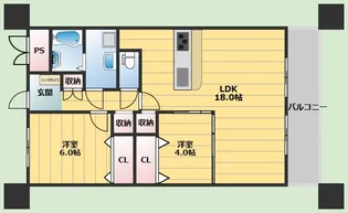 フローラルイズミ【4階】の間取り