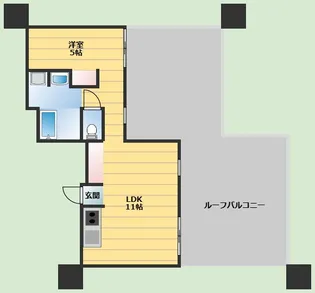 高木マンション【401号室】の間取り