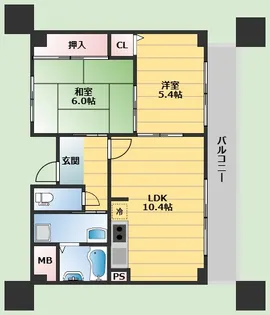 21世紀ペガサスⅢ【4階】の間取り
