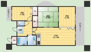 カーサグラシア【4階】の間取り