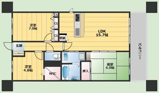 プレリオン豊中・中桜塚【1階】の間取り