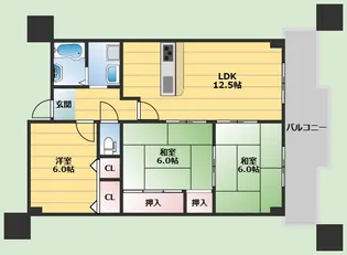 プリムール【3階】の間取り