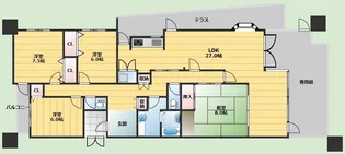 セントポリア箕面【1階】の間取り
