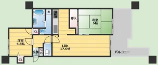 リブレ待兼山【4階】の間取り