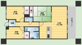 コアロード千里【4階】の間取り