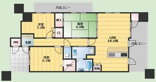 アルス千里山西【5階】の間取り