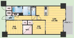 アンビエラ桃山台【2階】の間取り