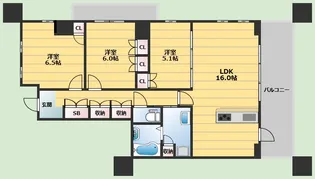JP noie 吹田垂水【2階】の間取り