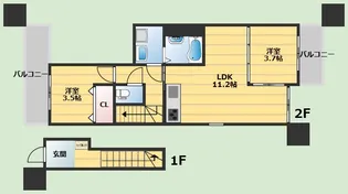 G MAISON豊中蛍池の間取り