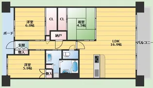 Brillia City千里丘【2階】の間取り