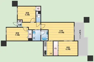 リブレ上野東【1階】の間取り