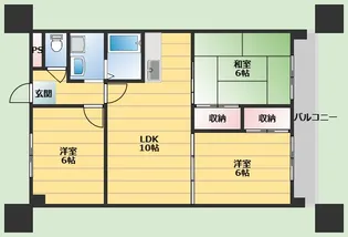 メゾン東豊中【2階】の間取り