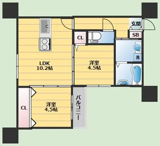 千里山東4丁目PJ【2階】の間取り