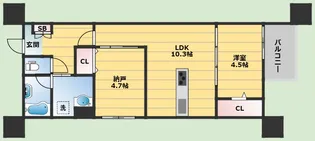 LEROY千里山【3階】の間取り