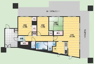 グランファースト千里桃山台9号棟【9階】の間取り