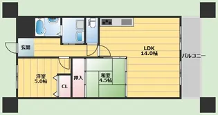 リビック千里【4階】の間取り