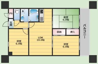 アビタシオン西緑丘【4階】の間取り