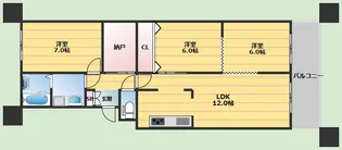 パストラルハイム豊中【5階】の間取り