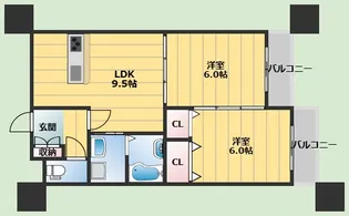 デイグラン桃山台【3階】の間取り