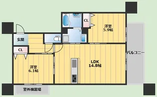 ラ カーサ和【3階】の間取り