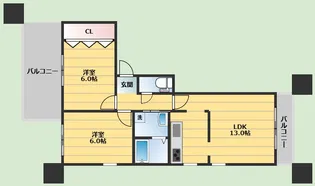 ファミーユ【3階】の間取り