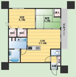 Garden crest箕面船場【1階】の間取り