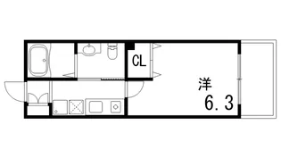 ダイドーメゾン阪神西宮駅前【9階】の間取り